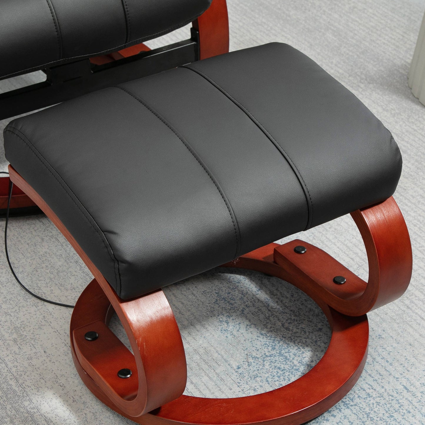 Comfortable Leather Reclining Chair Set