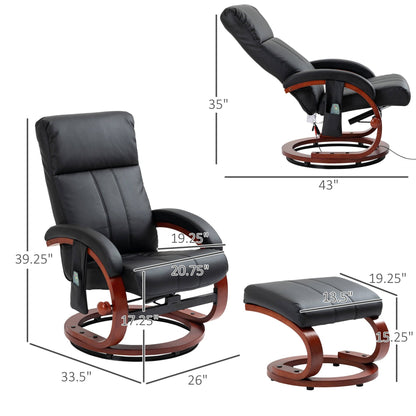Comfortable Leather Reclining Chair Set