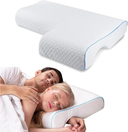 Supportive Hugging Pillow for Couples with Armrest