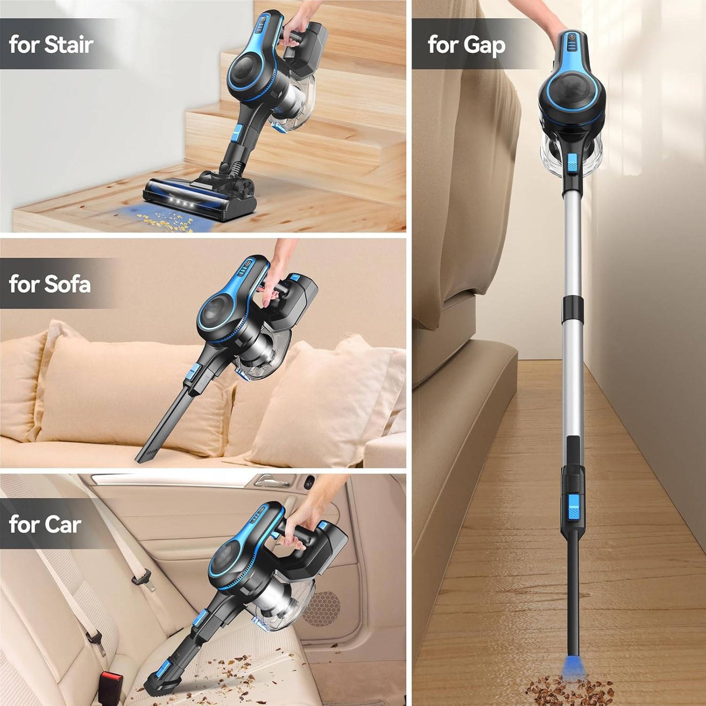 Wireless Rechargeable Home Vacuum Cleaner