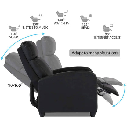 Comfortable Leather Home Recliner Chair