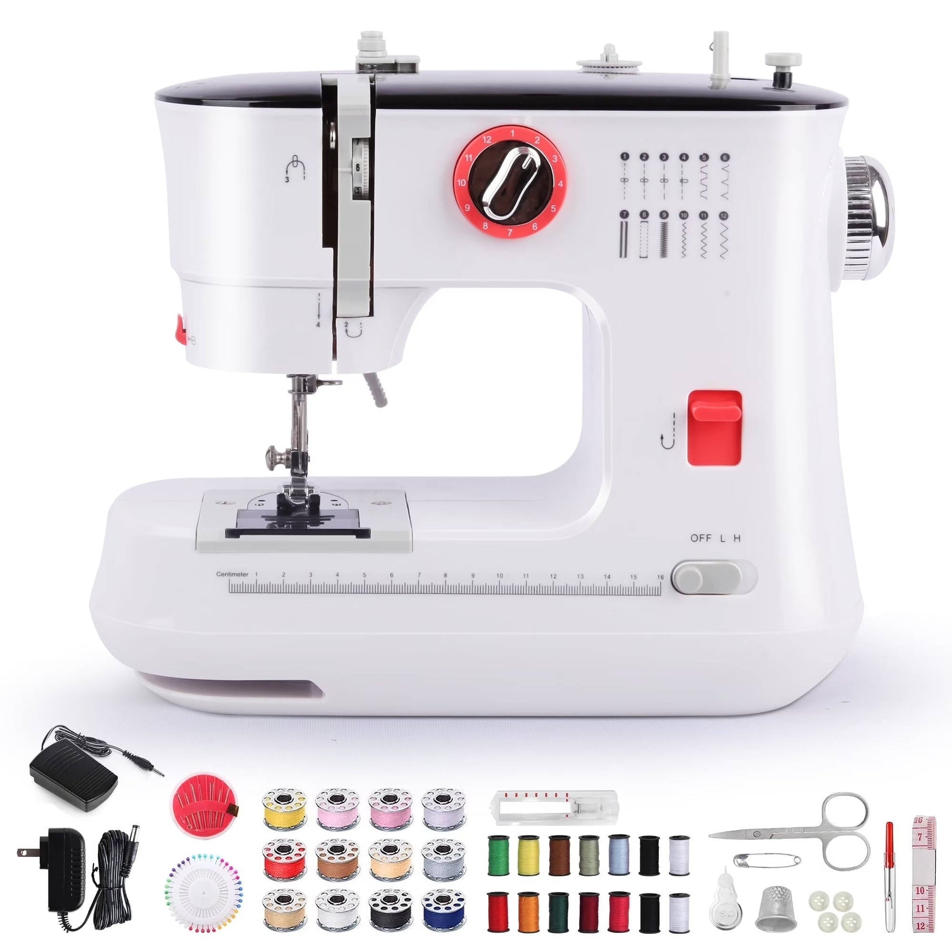 Compact Easy Sewing Machine for Starters with 12 Stitches - Pexav