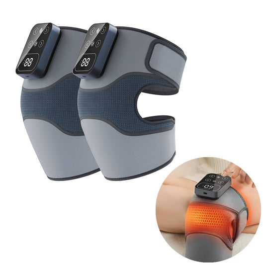 Wireless Knee Massager With Heat And Vibration Therapy - Pexav