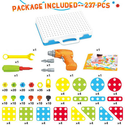Ultimate Kids Construction Toy 237 Pieces