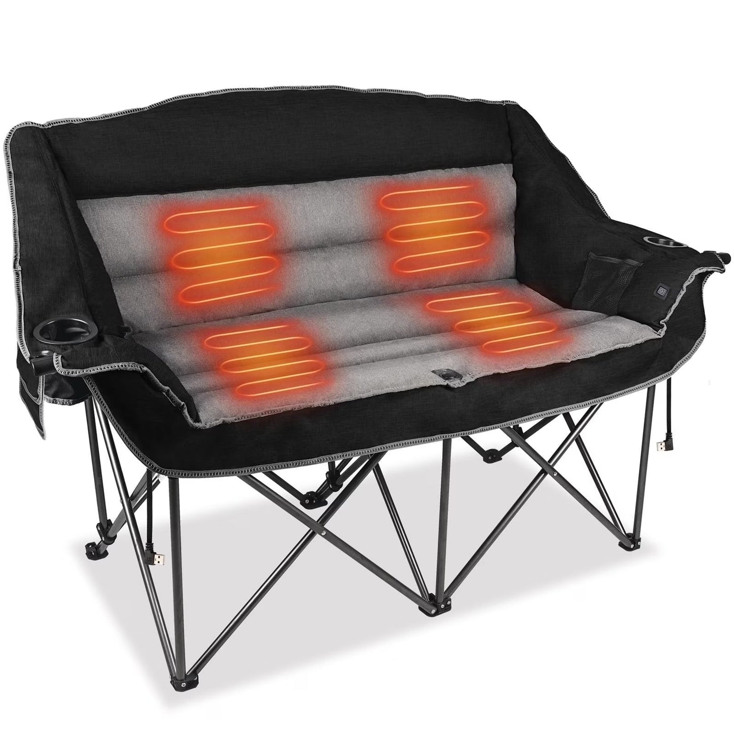 Warm 2 Person Outdoor Camping Chair - Pexav