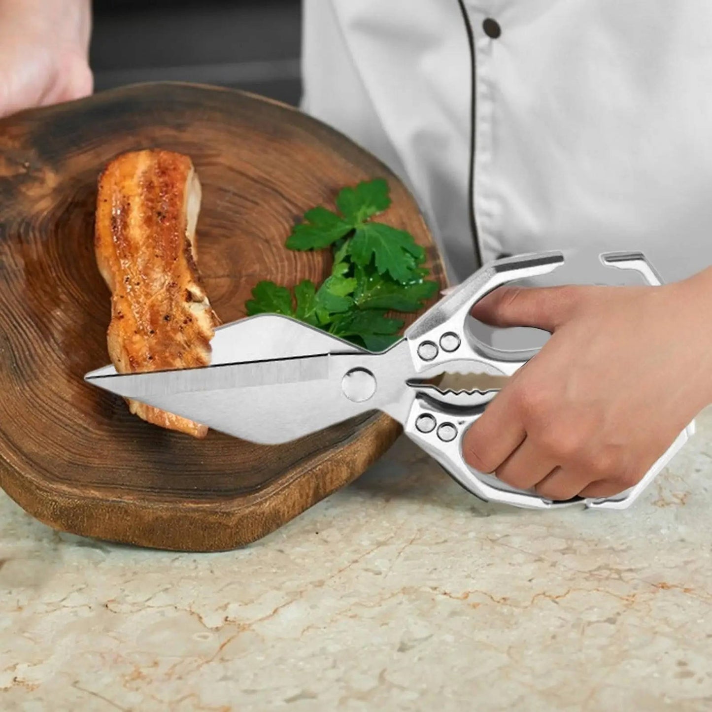 Sharp Stainless Steel Kitchen Scissors