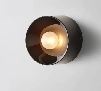 Sleek Contemporary Black Wall Light