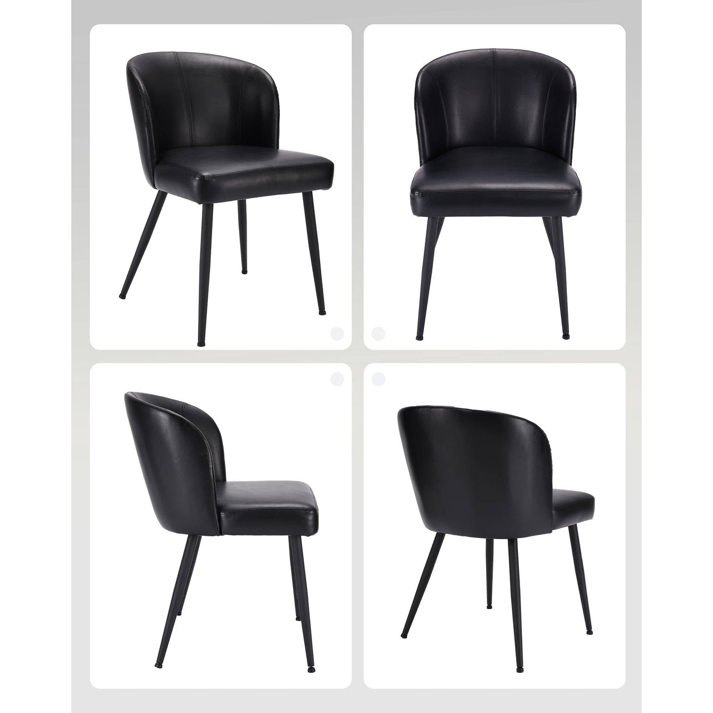 Comfortable Brown Leather Kitchen Chairs