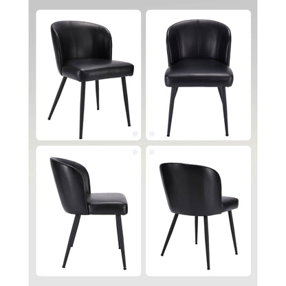 Comfortable Brown Leather Kitchen Chairs
