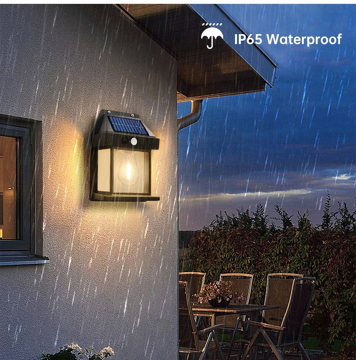 2 Pack Waterproof Outdoor Solar Lamp