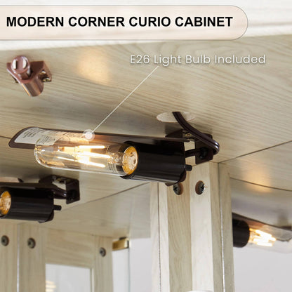 Stylish Display Corner Cabinet
