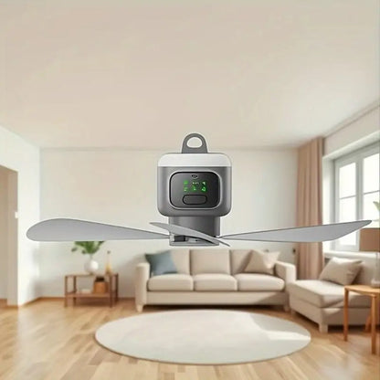 Compact Battery Powered Ceiling Fan