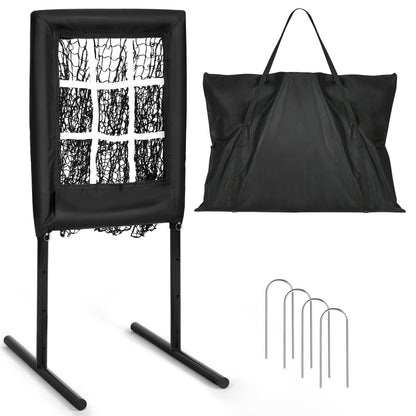Compact Baseball Pitching Target Net With Strike Zone