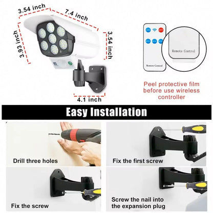 2 Pack Solar Powered Outdoor Motion Lights 77 LED Spotlights