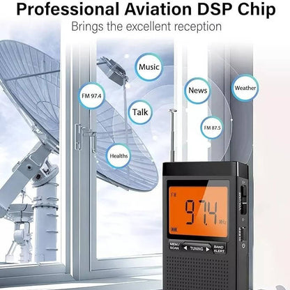 Compact Emergency Radio with Weather Alert & Digital Tune