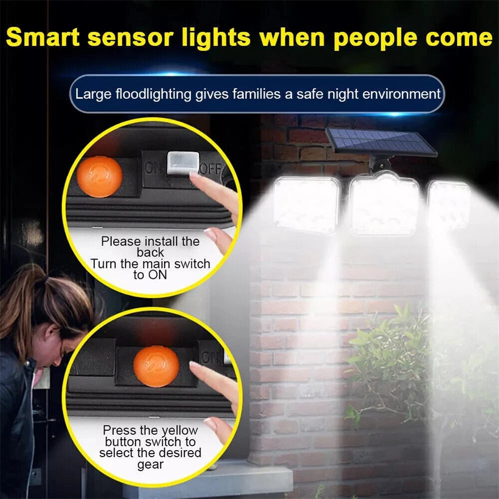 Bright Outdoor Motion Sensor Solar Powered Lights