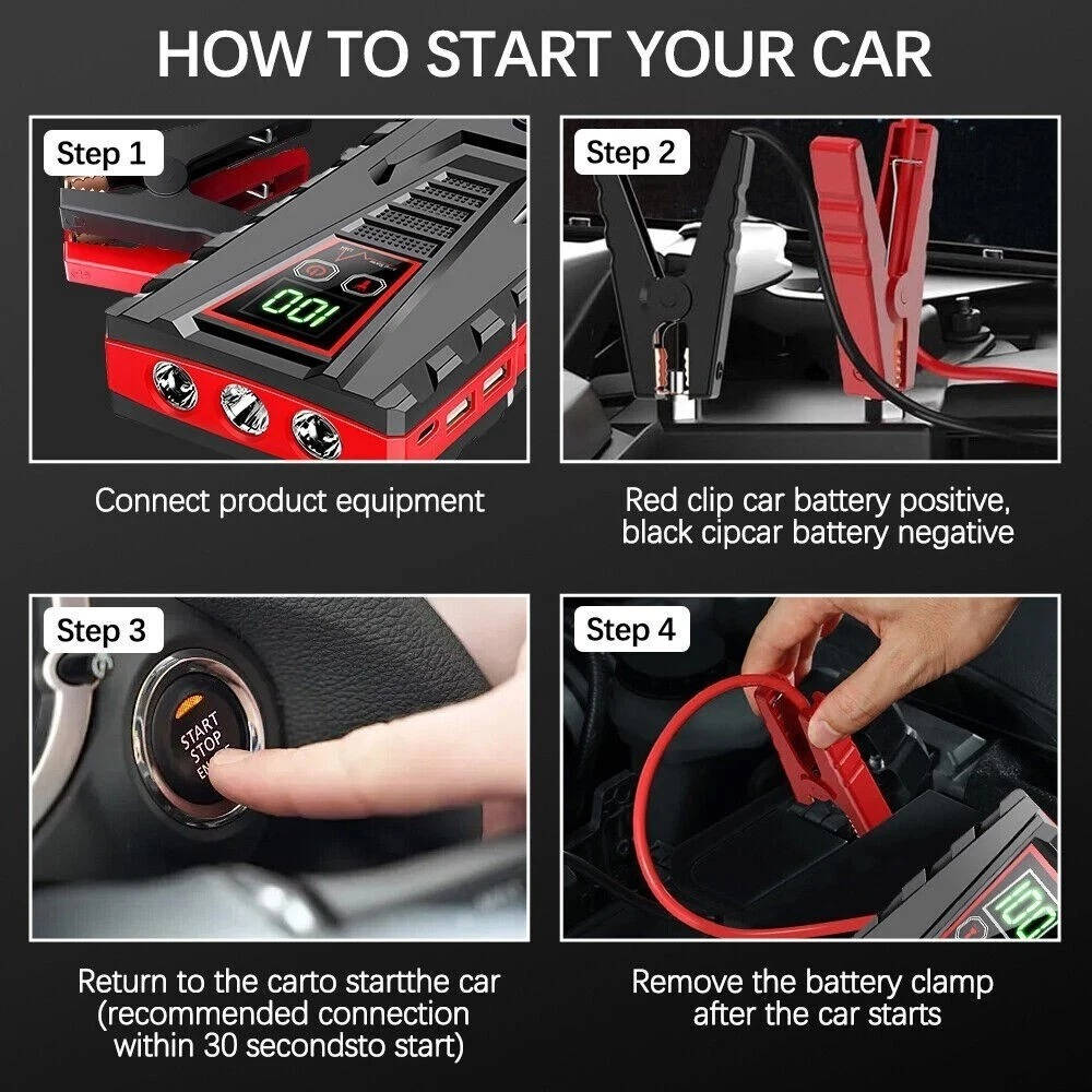 Compact Auto Battery Booster
