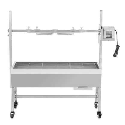 Large Outdoor BBQ Rotisserie Grill Kit 52 Stainless Steel