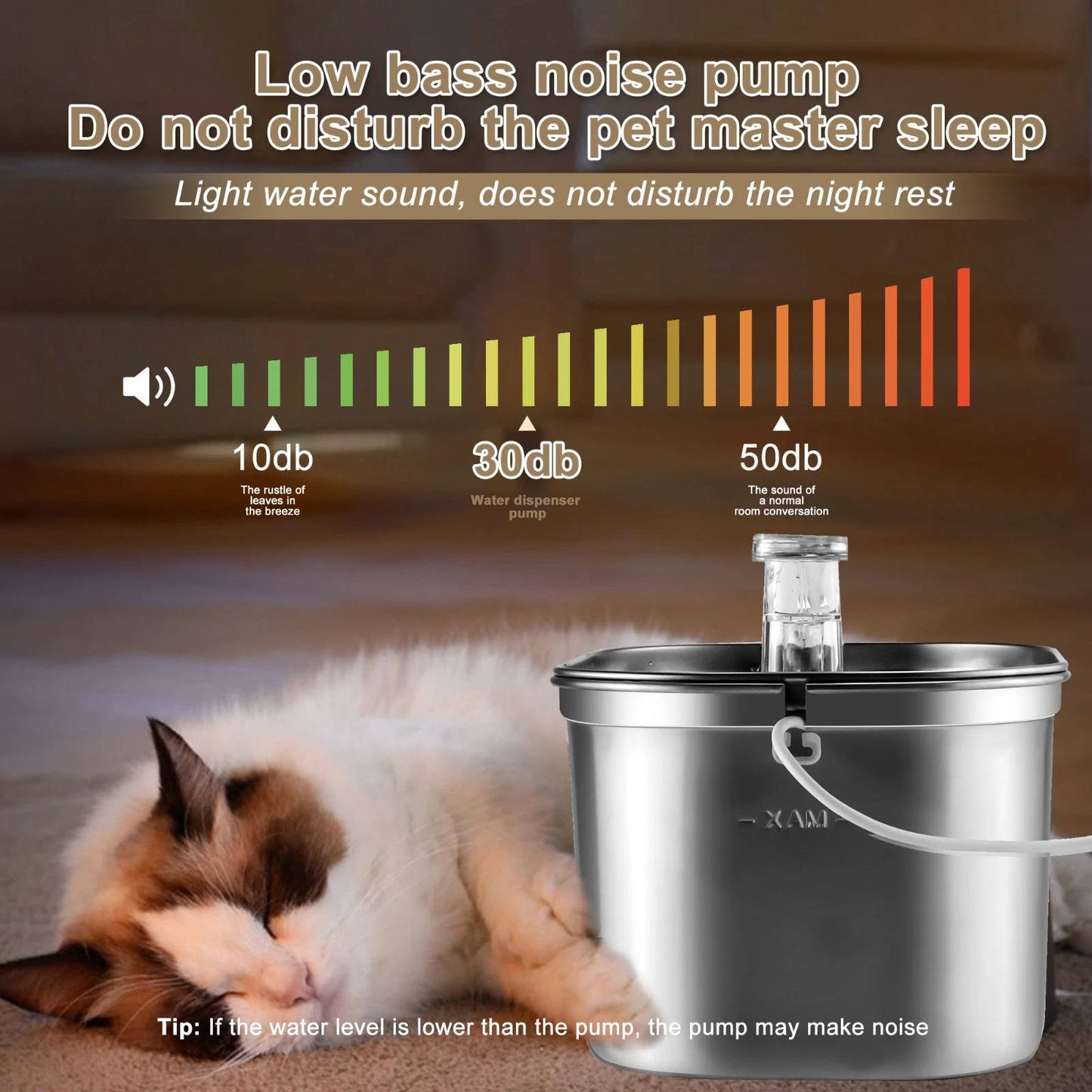 Pet Fresh Water Dispenser - Silent, Purified, Easy Clean