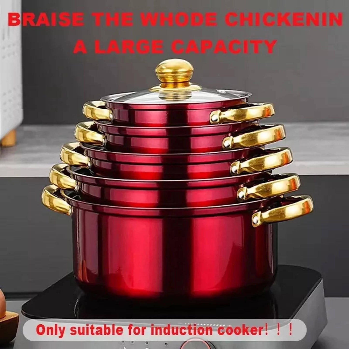 Essential 12pc Non Stick Kitchen Cookware Set