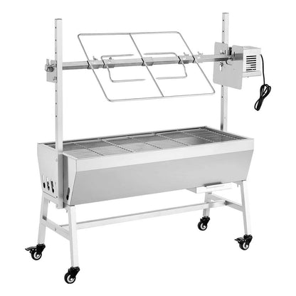 Large Outdoor BBQ Rotisserie Grill Kit 52 Stainless Steel