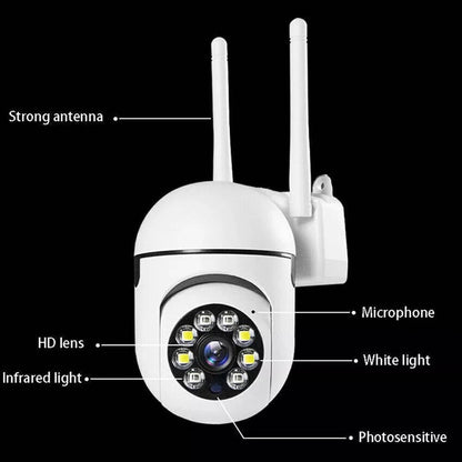 2 Pack WiFi Outdoor Security Cameras, 1080P HD, Night Vision