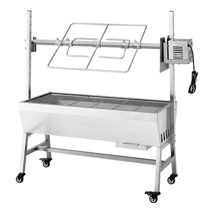 Large Outdoor BBQ Rotisserie Grill Kit 52 Stainless Steel
