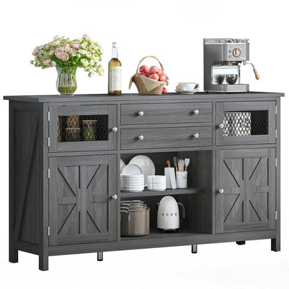 Rustic Kitchen Coffee Storage Cabinet - Pexav