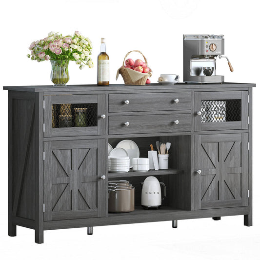 Rustic Kitchen Coffee Storage Cabinet - Pexav