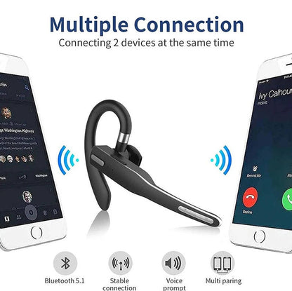 Trucker Handsfree Bluetooth Headset with Mic