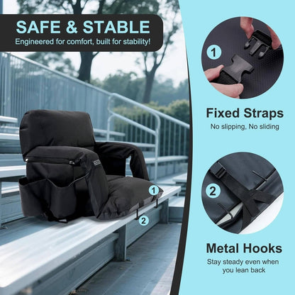 Warm Sports Seat with Back Rest