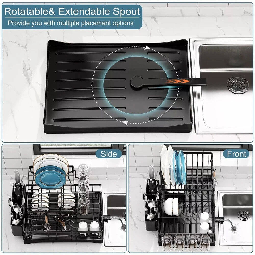 Space Saving 2 Tier Kitchen Dish Rack