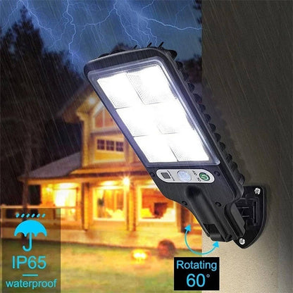3 Pack Solar Powered Motion Sensor Outdoor Lights