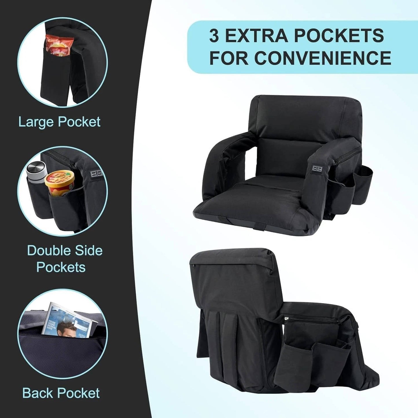 Warm Sports Seat with Back Rest
