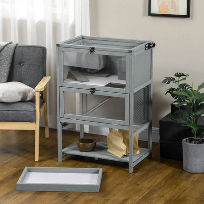 Spacious Pet Hamster Habitat With Wheel And Toys