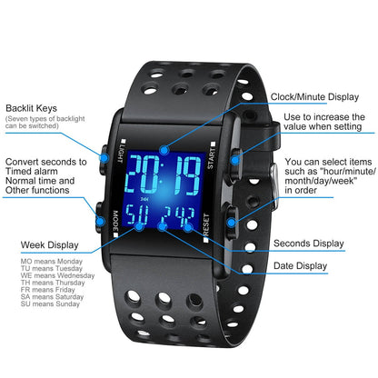 Waterproof Fitness Tracker Watch for Men