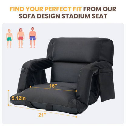 Warm Sports Seat with Back Rest