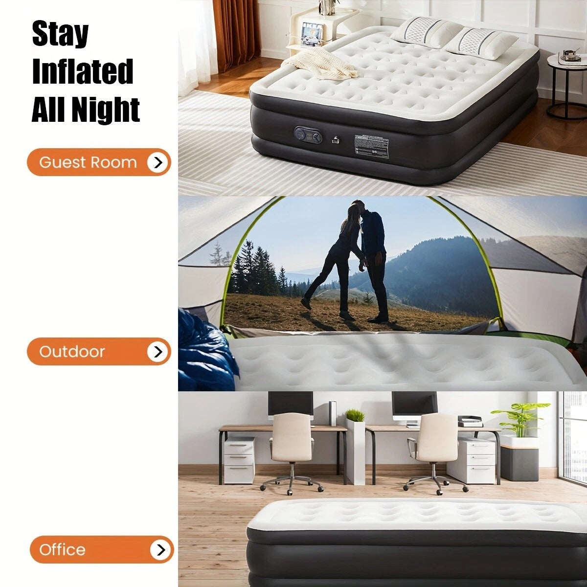 Comfortable Inflatable Bed with Strong Coil Support
