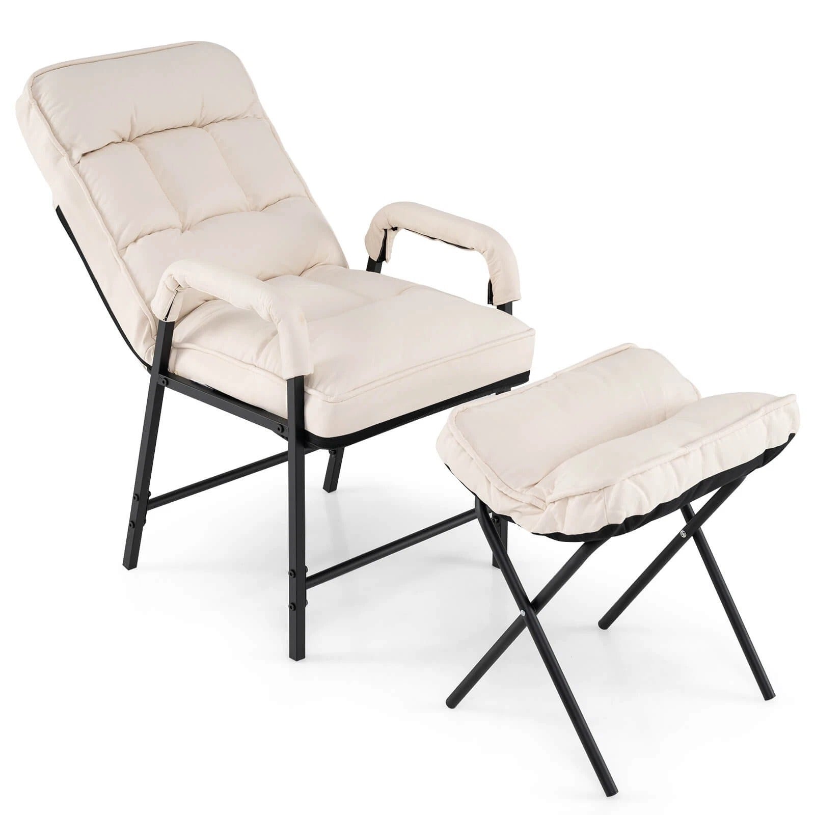 Comfortable Reclining Accent Chair with Adjustable Back - Pexav