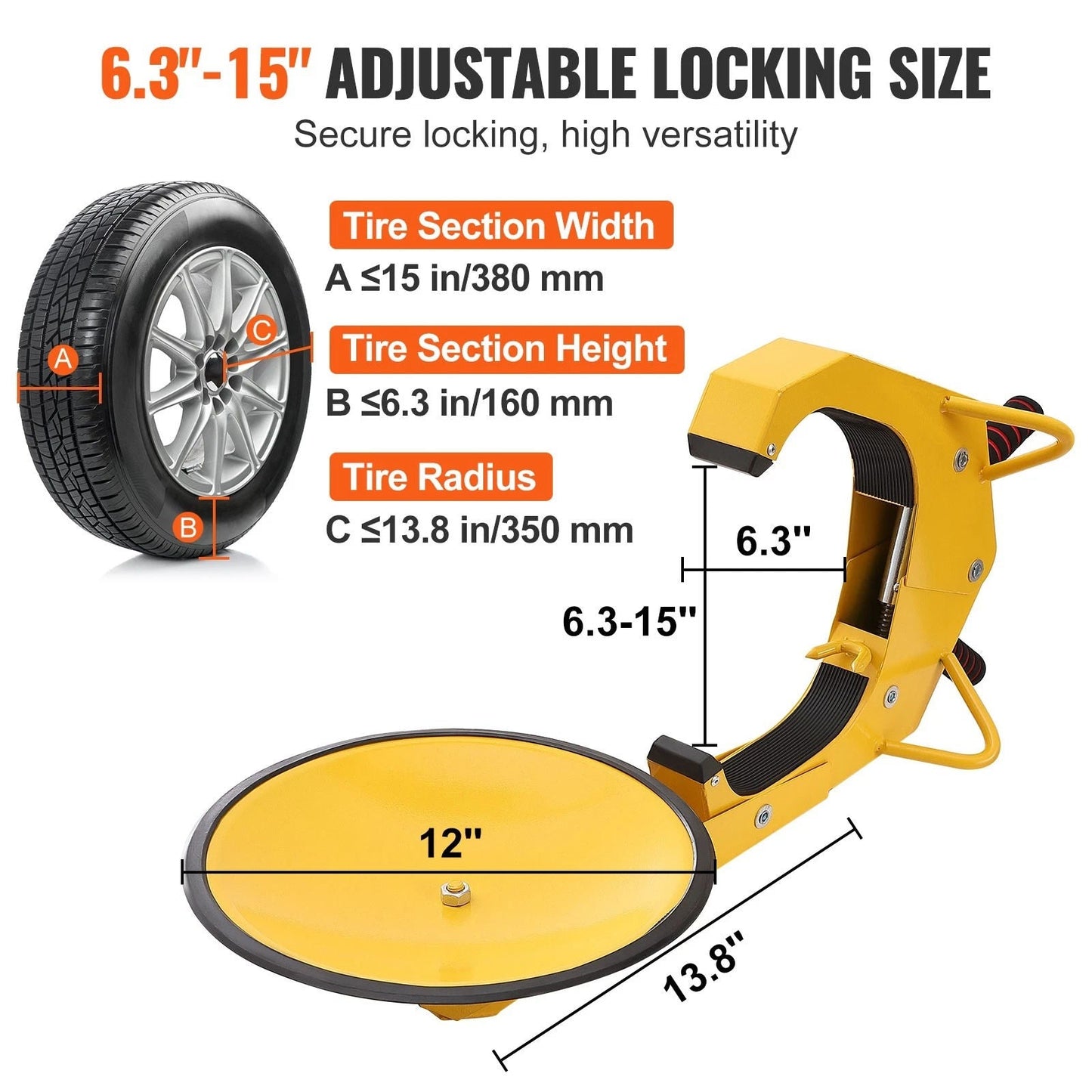 Secure Bike Wheel Lock