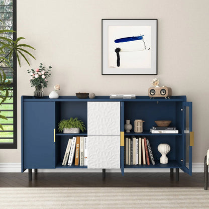 Stylish Coffee Station Cabinet with Shelves - Pexav