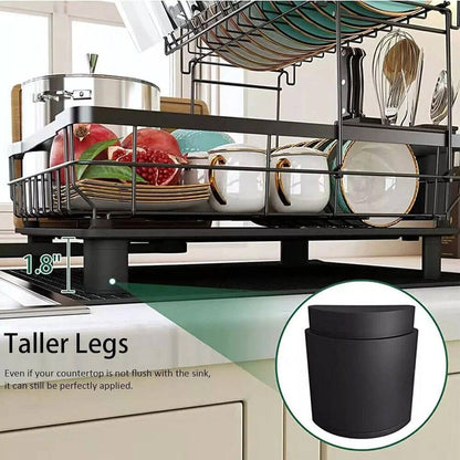 Space Saving 2 Tier Kitchen Dish Rack