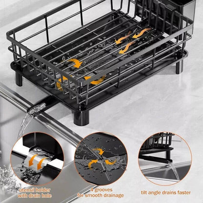 Space Saving 2 Tier Kitchen Dish Rack