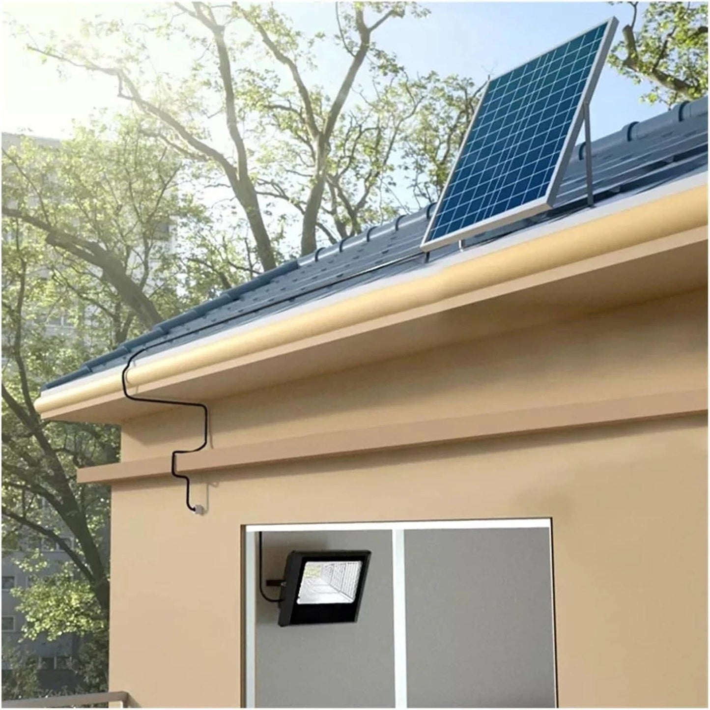 Bright Outdoor Solar Powered Flood Light 600W