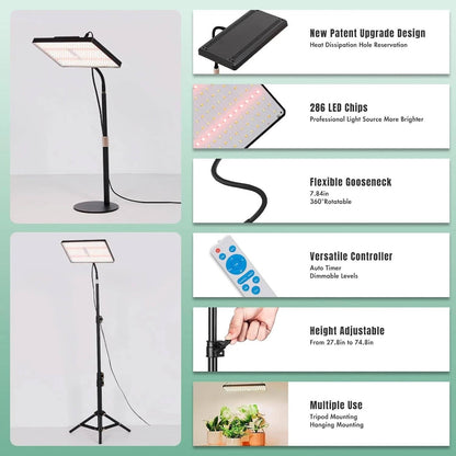 Bright Floor Lamp for Indoor Garden Plants