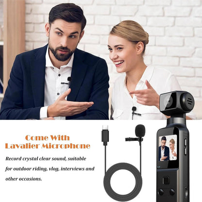 Ultra HD Wearable Action Camera with Mic