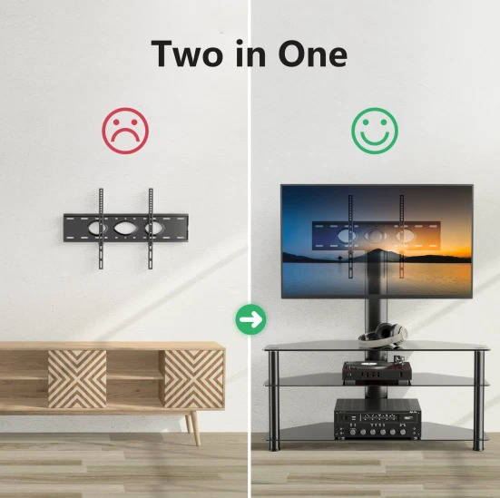 Stable Glass TV Base for 32-70 Flat Screens