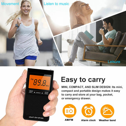 Compact Emergency Radio with Weather Alert & Digital Tune