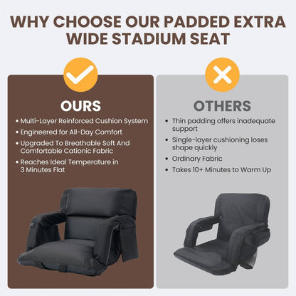 Warm Sports Seat with Back Rest