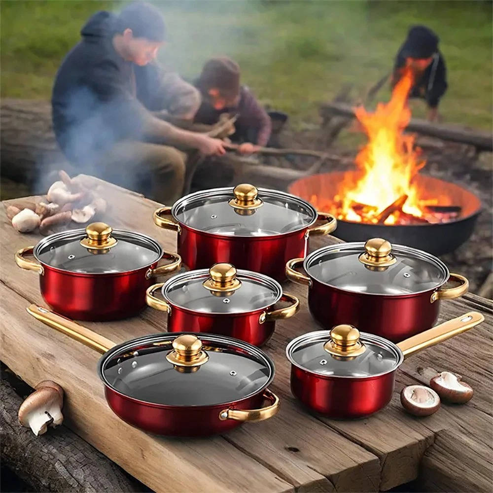 Essential 12pc Non Stick Kitchen Cookware Set